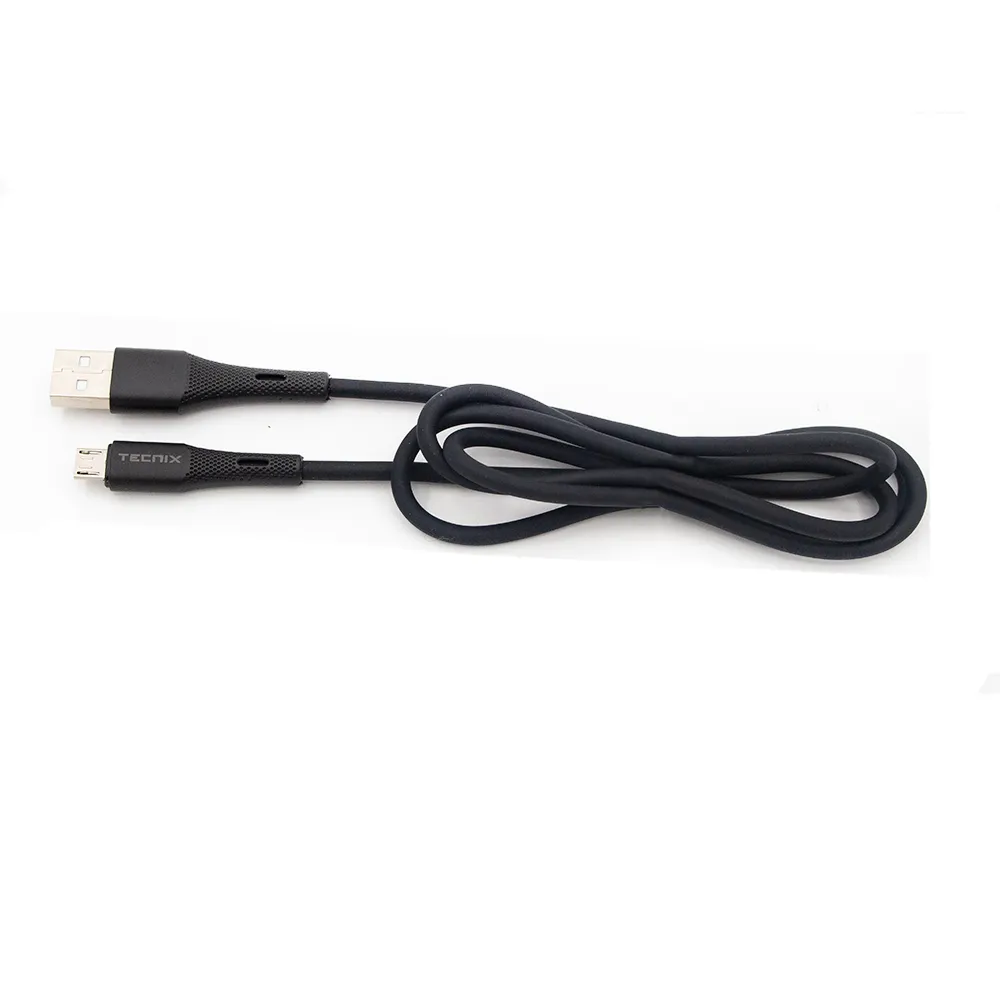 Tecnix 1m USB to Micro port Cable Black [CBL-835-M BK]