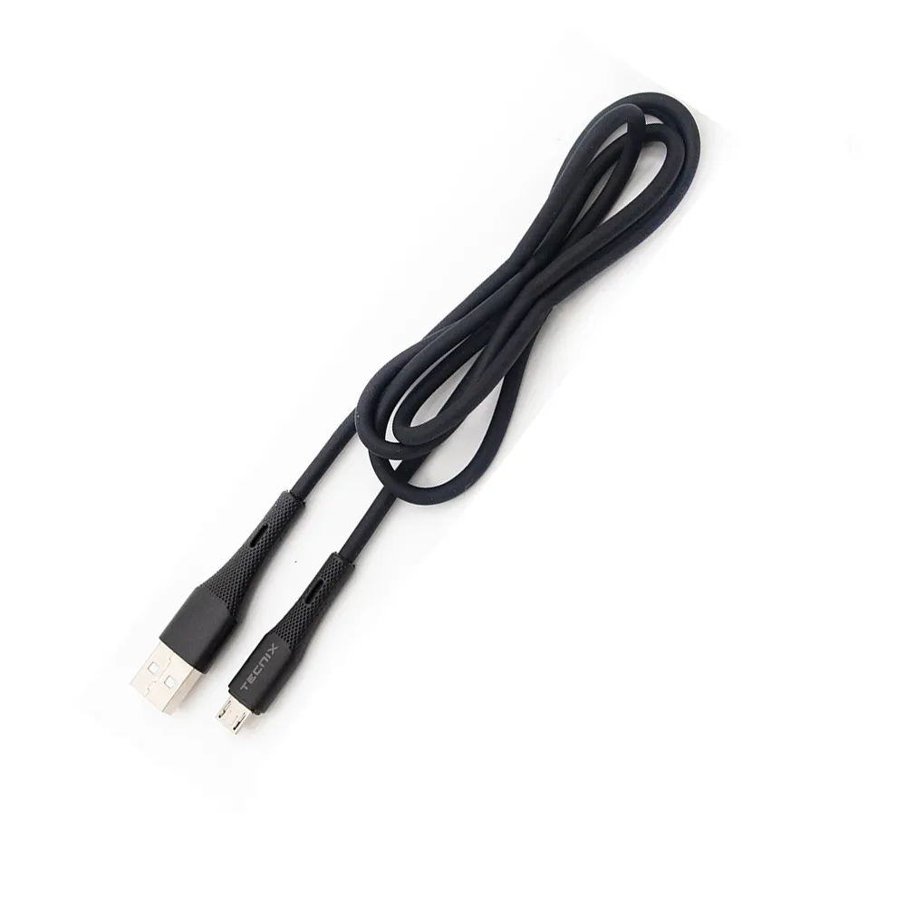 Tecnix 1m USB to Micro port Cable Black [CBL-835-M BK]