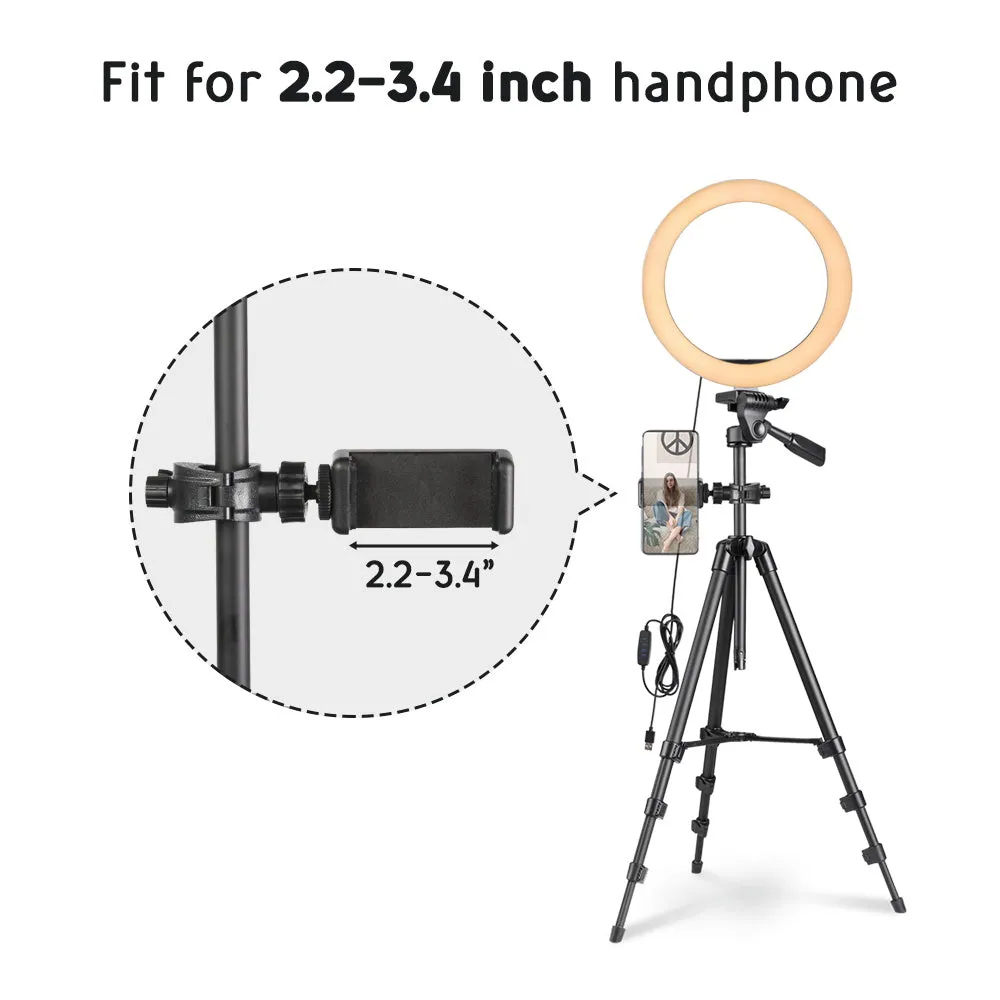 TheLAShop 10in Ring Light with Tripod Stand Kit for Video Photo