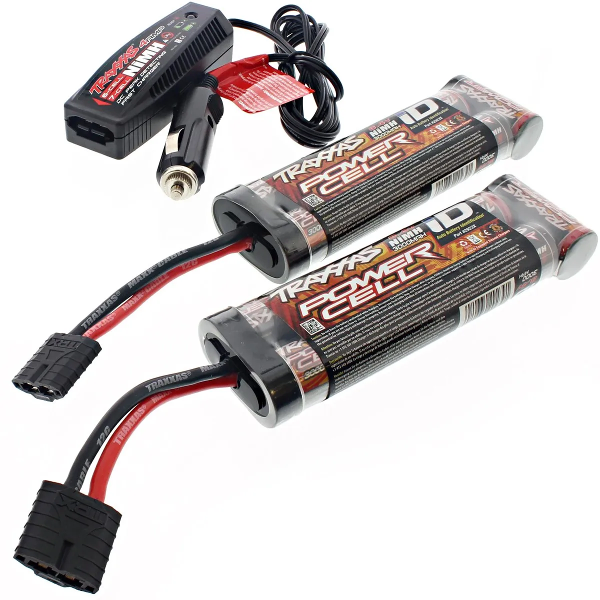 Traxxas 1/10 E-Revo Brushless Two 3000 mAh NiMH 8.4V Batteries & Charger