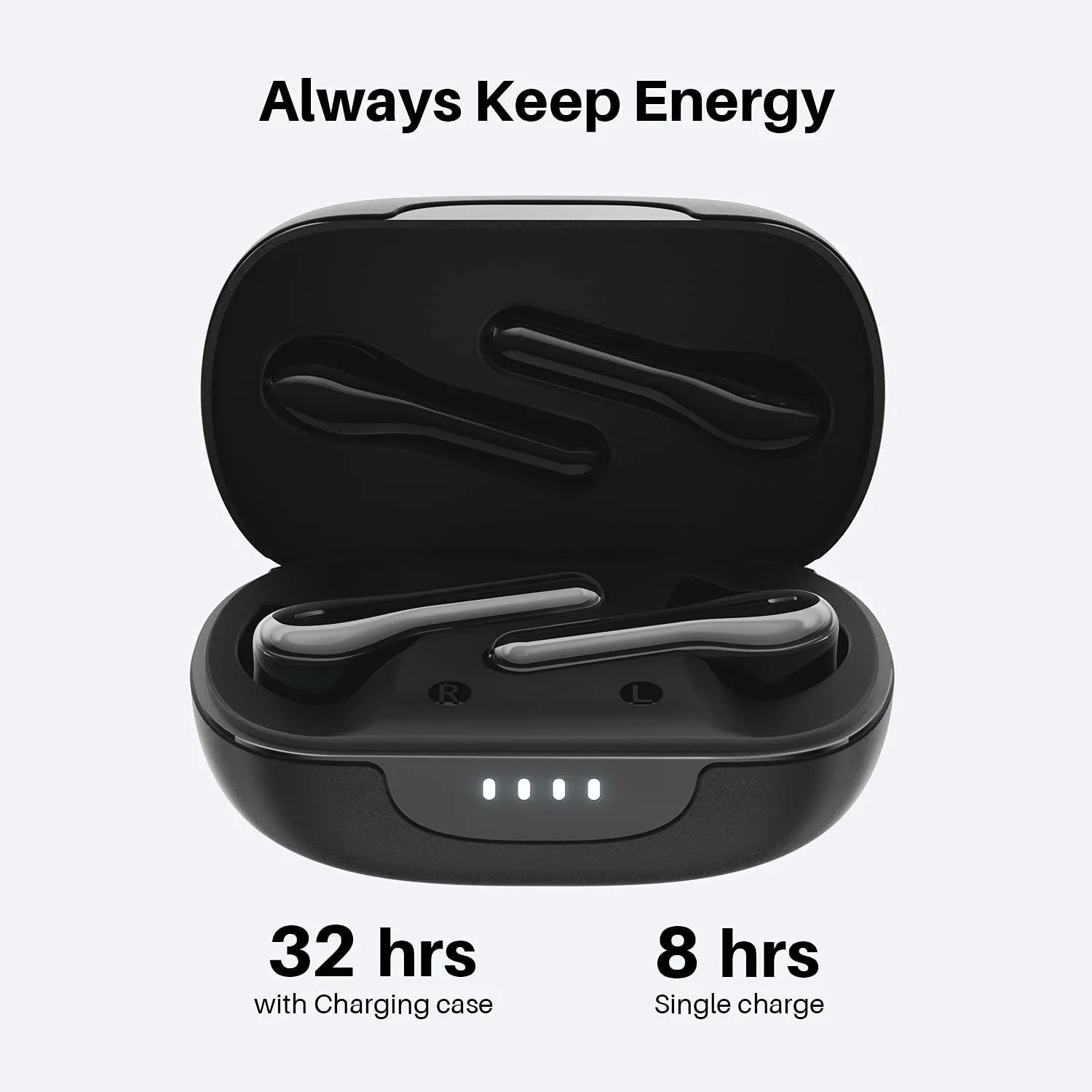 Tribit Wireless Earbuds, Bluetooth 5.2 Earbuds Qualcomm QCC3040, 4Mics CVC 8.0 Call Noise Canceling Crystal-Clear Calls Comfortable Earbuds 32H Playtime Wireless Bluetooth Headphones, Flybuds C2