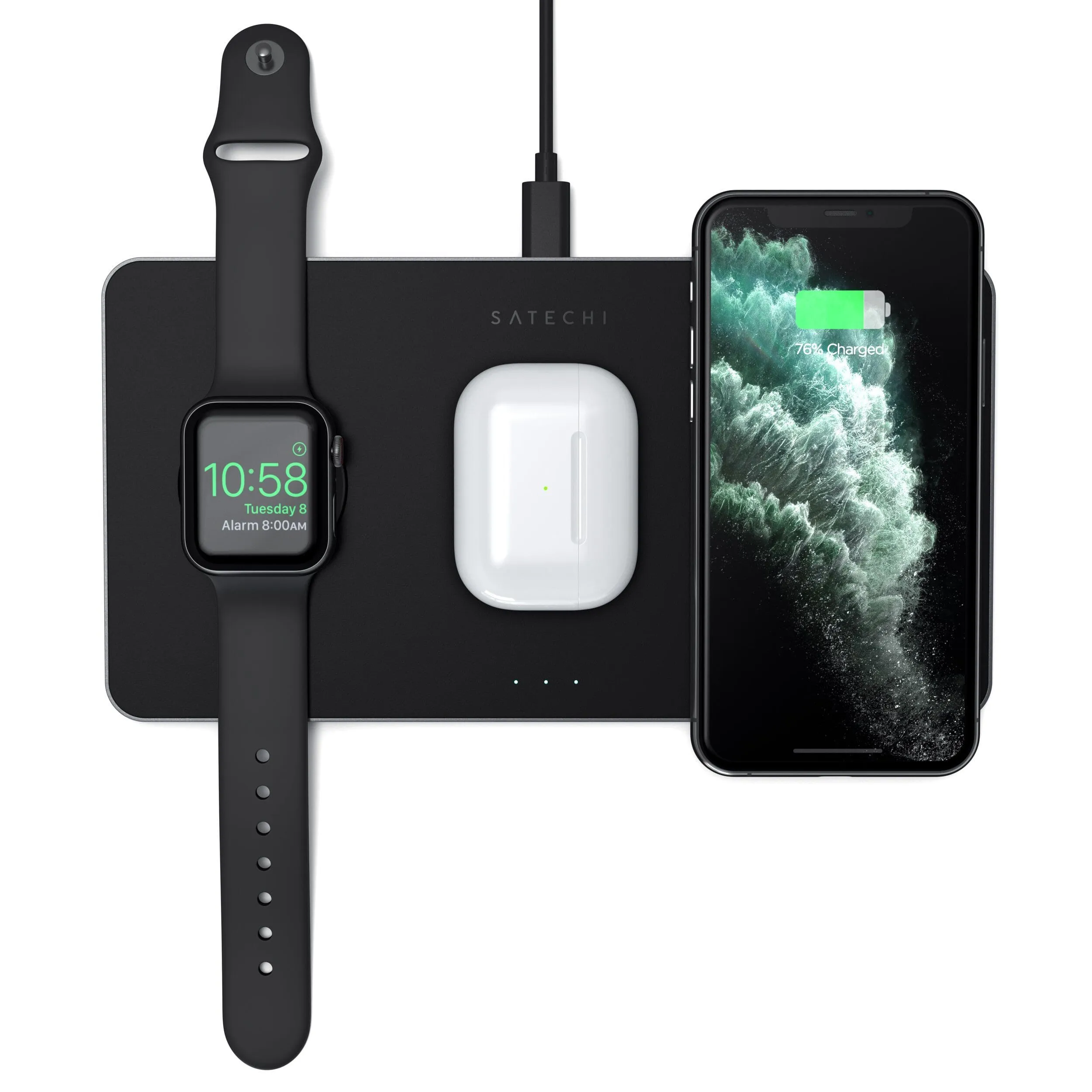 Trio Wireless Charger | 30W Wall Charger