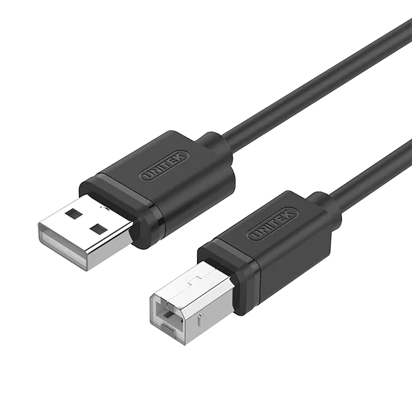 Unitek USB2.0 AM-BM Cable - 1m/3m/5m (Y-C430GBK/Y-C420GBK/Y-C421GBK)