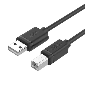 Unitek USB2.0 AM-BM Cable - 1m/3m/5m (Y-C430GBK/Y-C420GBK/Y-C421GBK)