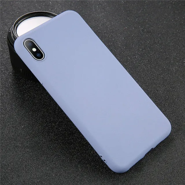 USLION Silicone Solid Color Phone Case