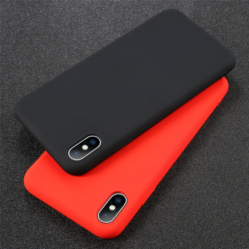 USLION Silicone Solid Color Phone Case