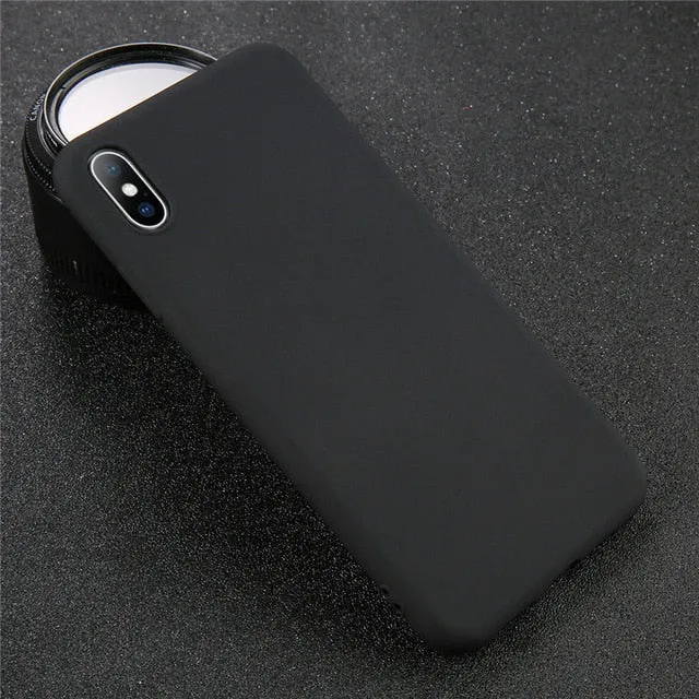 USLION Silicone Solid Color Phone Case