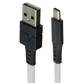 Ventev (6-Foot) USB to USB-C (Type C) Charge and Sync Flat Cable - White/Gray