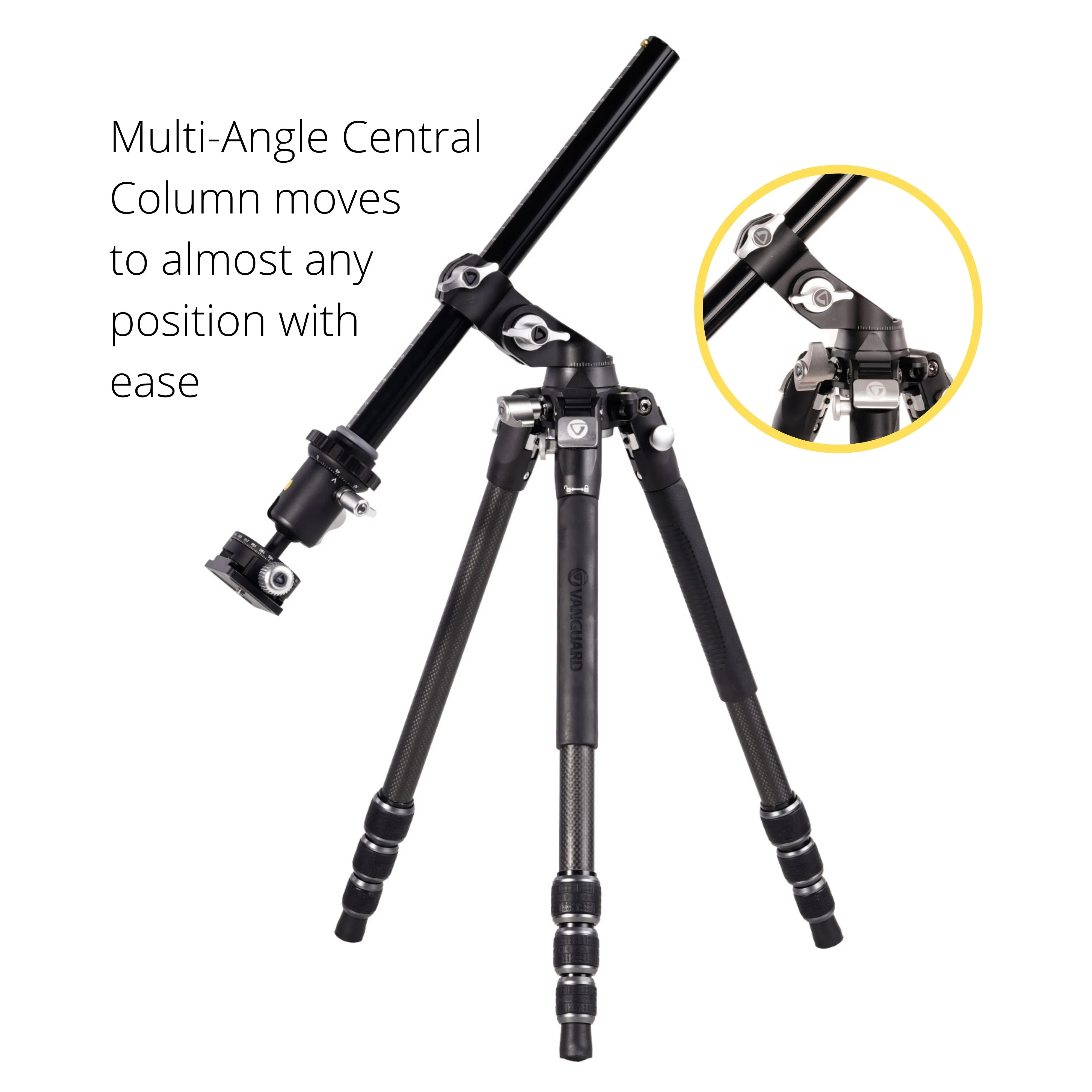 VEO 3T  234CB Versatile Carbon Travel Tripod with Dual Axis Ball Head - 10kg Load Capacity