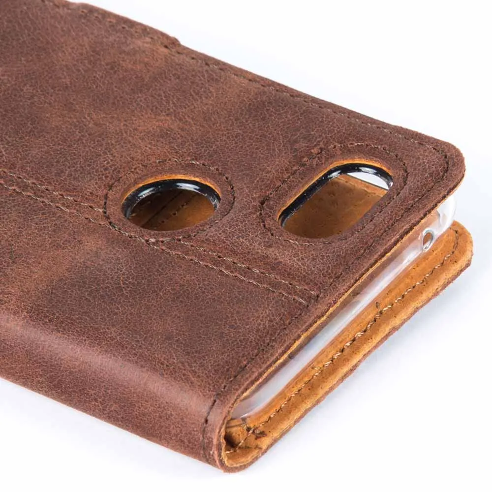 Vintage Leather Wallet - Google Pixel 3