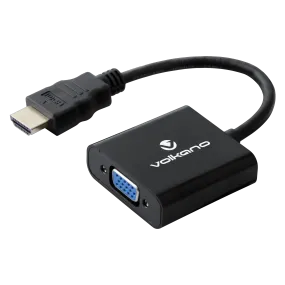 Volkano Annex series HDMI Male to VGA female converter, 10cm cable, with Sound