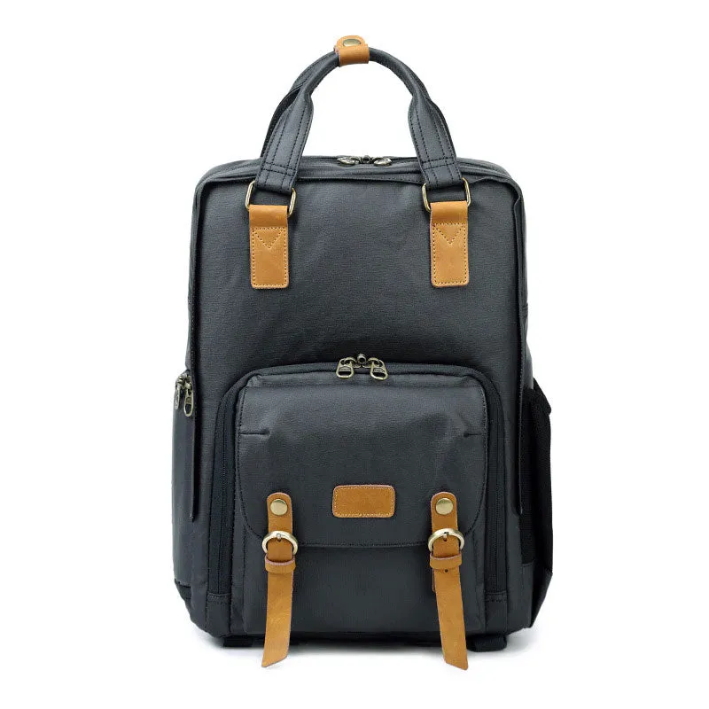 Waxed Canvas Camera Backpack