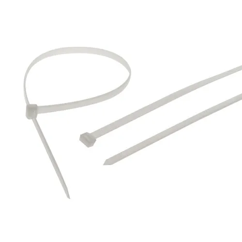 White Cable Ties In Various Sizes - 100 Pcs