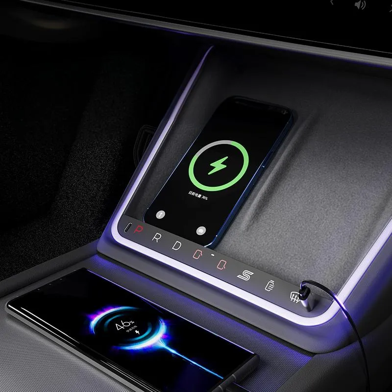 Wireless Charging Smart Button with Ambient Light for Tesla Model 3 Highland