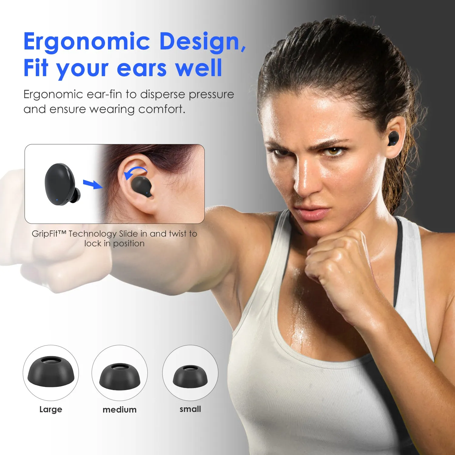 Wireless Sport Earbuds with Charging Case