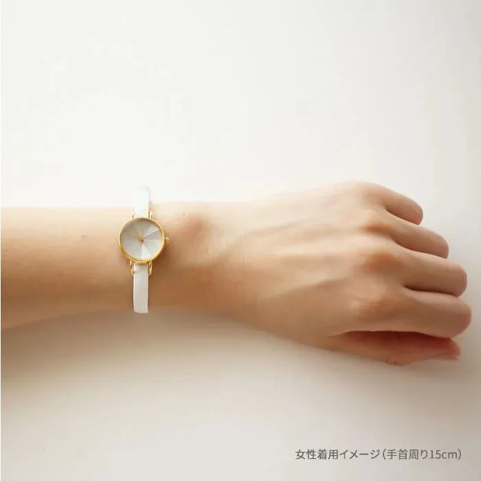 Women's Wristwatch - White South Sea Pearl Shell, Japanese handmade wrist watch