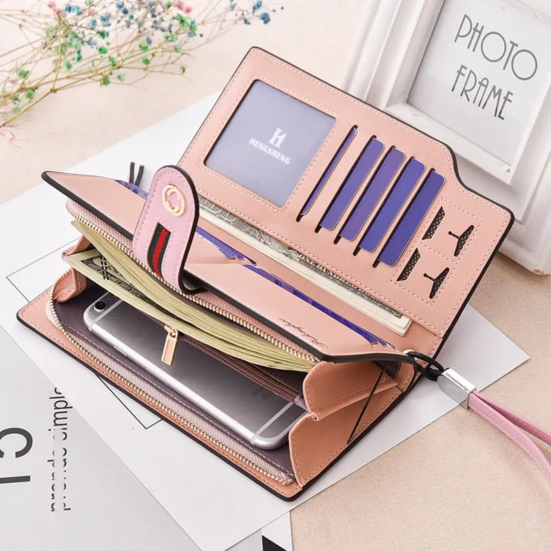 Wristlet Women Wallets Phone Purse Long Hasp Female Purse Women's Wallet Ladies Wallet Purse For Girls Portefeuille Carteira