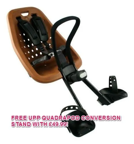 YEPP MINI BROWN FRONT MOUNT BIKE CHILD SEAT FOR AHEAD STEM CYCLES 45% OFF  STAND